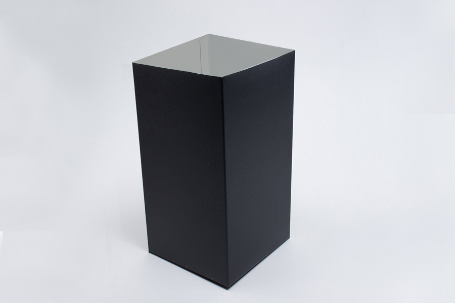 6 x 6 x 9 BLACK SWIRL HI-WALL GIFT BOX BASES *LIDS SOLD SEPARATELY*