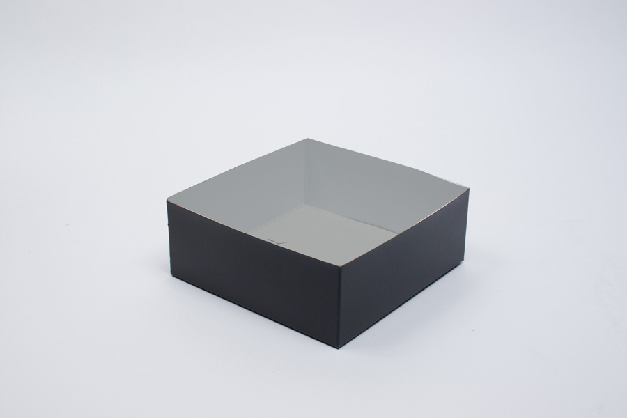 8 x 8 x 3 BLACK SWIRL HI-WALL GIFT BOX BASES *LIDS SOLD SEPARATELY*
