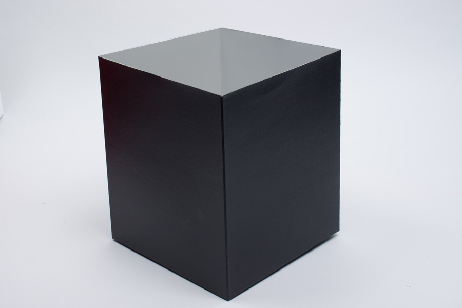 8 x 8 x 9 BLACK SWIRL HI-WALL GIFT BOX BASES *LIDS SOLD SEPARATELY*