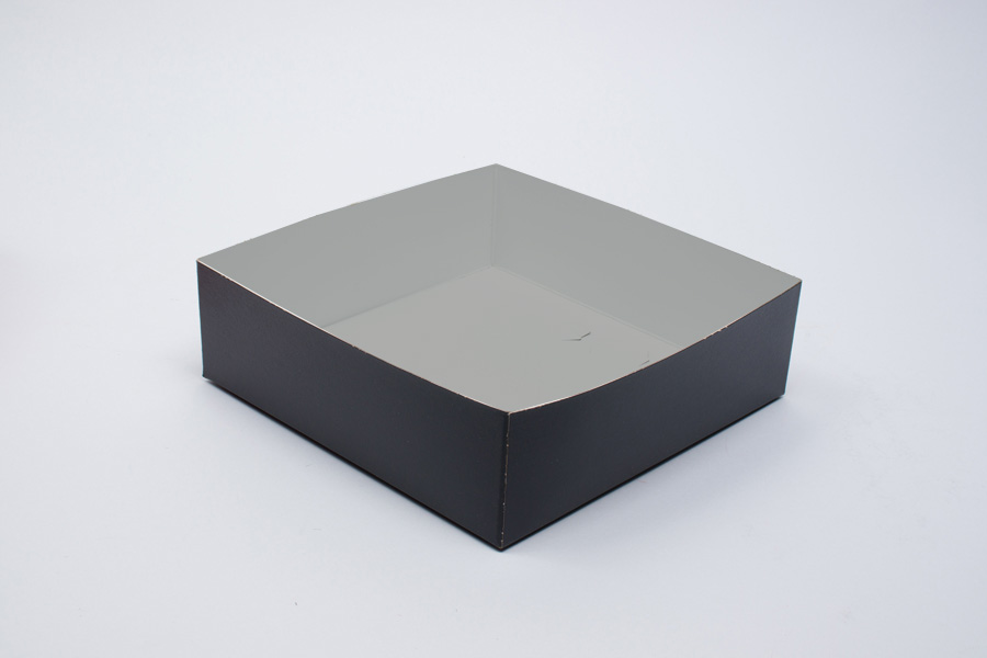 10 x 10 x 3 BLACK SWIRL HI-WALL GIFT BOX BASES *LIDS SOLD SEPARATELY*