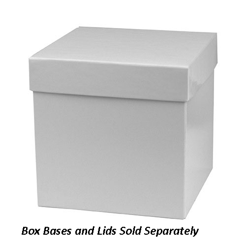 6x6x6 White Gloss Hi-Wall Folding Gift Boxes *Lids Sold Separately*