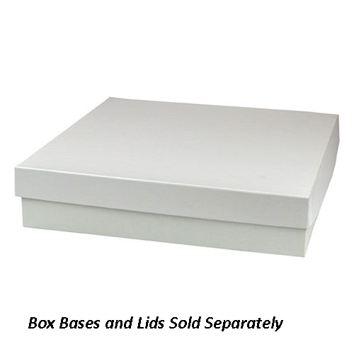 10 x 10 x 3 WHITE GLOSS HI-WALL GIFT BOX BASES *LIDS SOLD SEPARATELY*