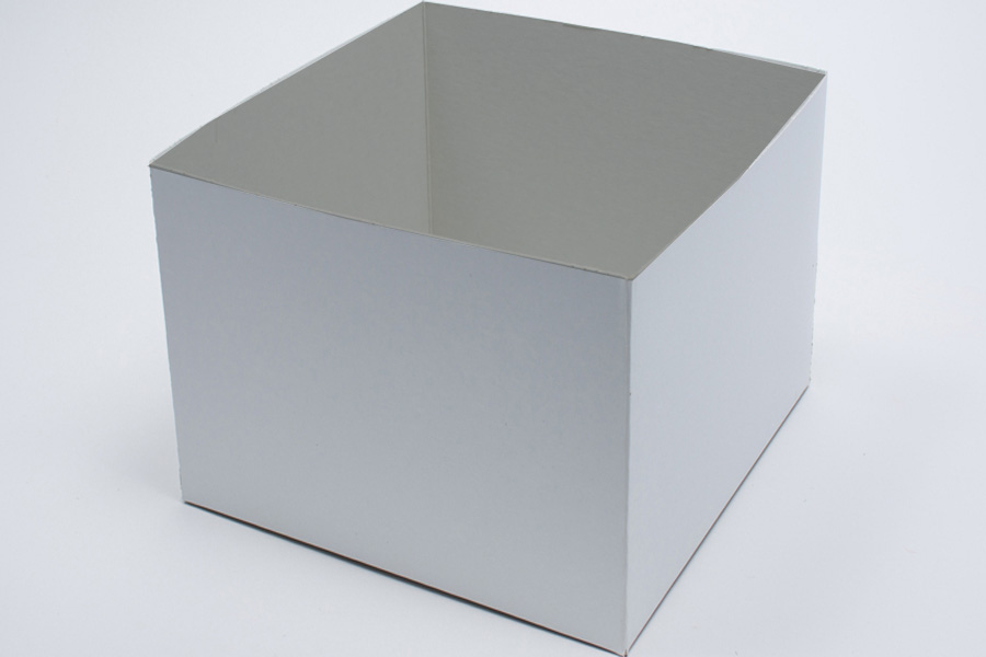 10 x 10 x 9 WHITE GLOSS HI-WALL GIFT BOX BASES *LIDS SOLD SEPARATELY*