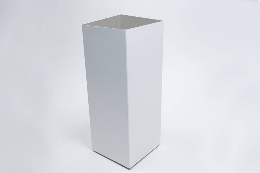 6 x 6 x 12 WHITE GLOSS HI-WALL GIFT BOX BASES *LIDS SOLD SEPARATELY*