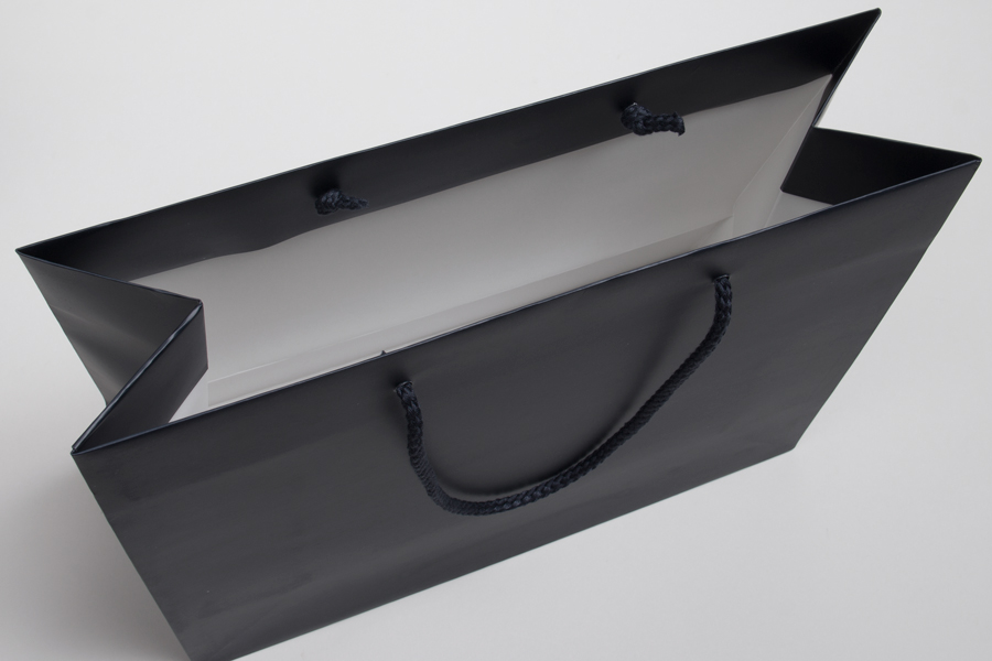 10 x 8 x 14 MATTE LAMINATED BLACK EUROTOTE