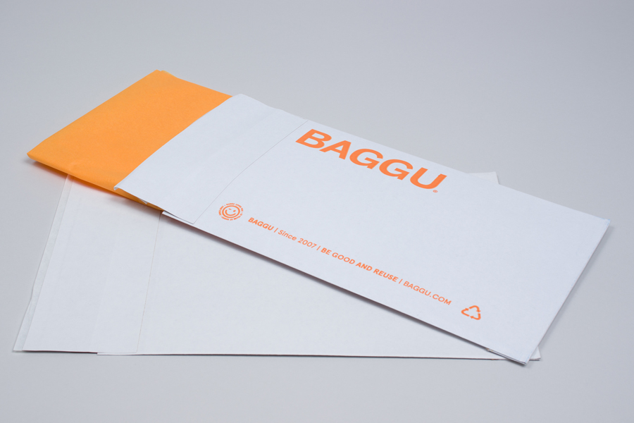 Custom paper shipping bags - Baggu