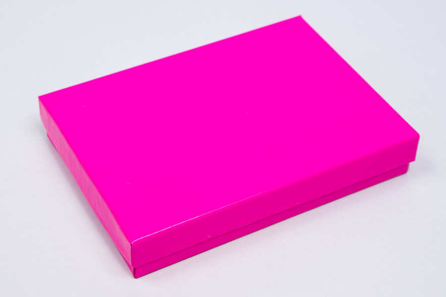 (#53) 5-1/4 X 3-3/4 X 7/8 GLOSS FUCHSIA JEWELRY BOXES