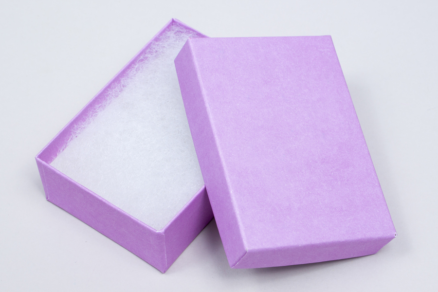 (#32) 3-1/16 X 2-1/8 X 1 MATTE LILAC JEWELRY BOXES