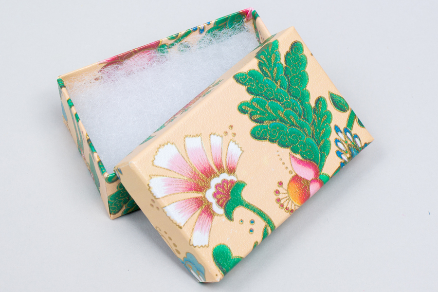 (#21) 2-1/2 X 1-1/2 X 7/8 FRENCH FLORAL JEWELRY BOXES