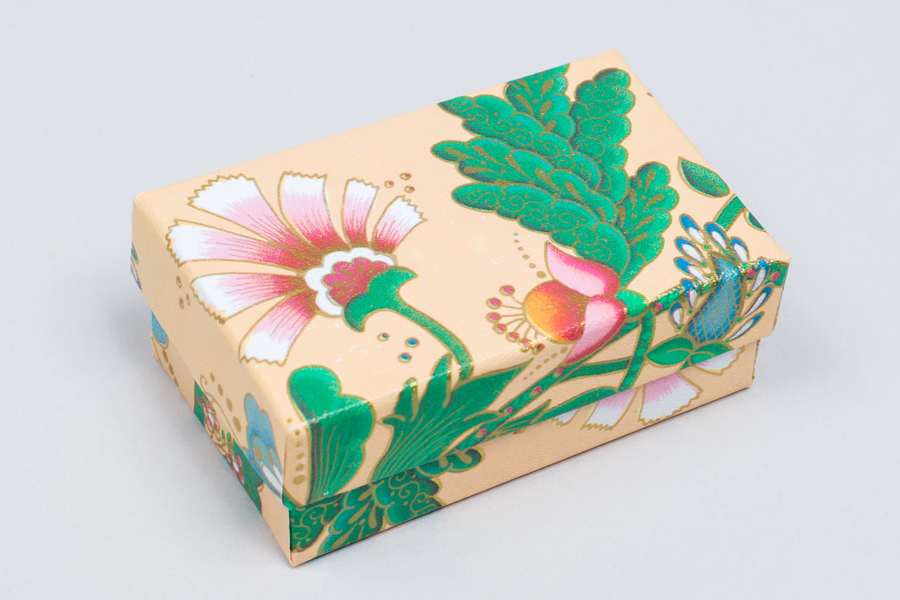 (21) 21/2 x 11/2 x 7/8 French Floral Jewelry Boxes