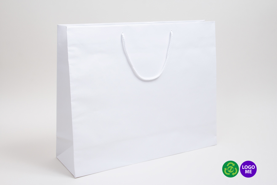 20 x 6 x 16 WHITE KRAFT EUROTOTE SHOPPING BAGS