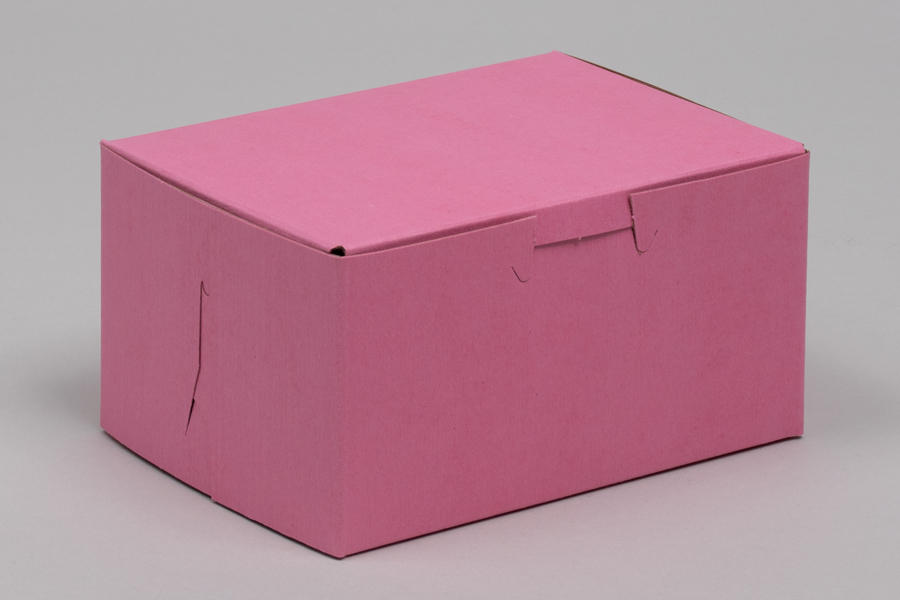 5-1/2 x 4 x 2-7/8 STRAWBERRY ONE-PIECE BAKERY BOXES