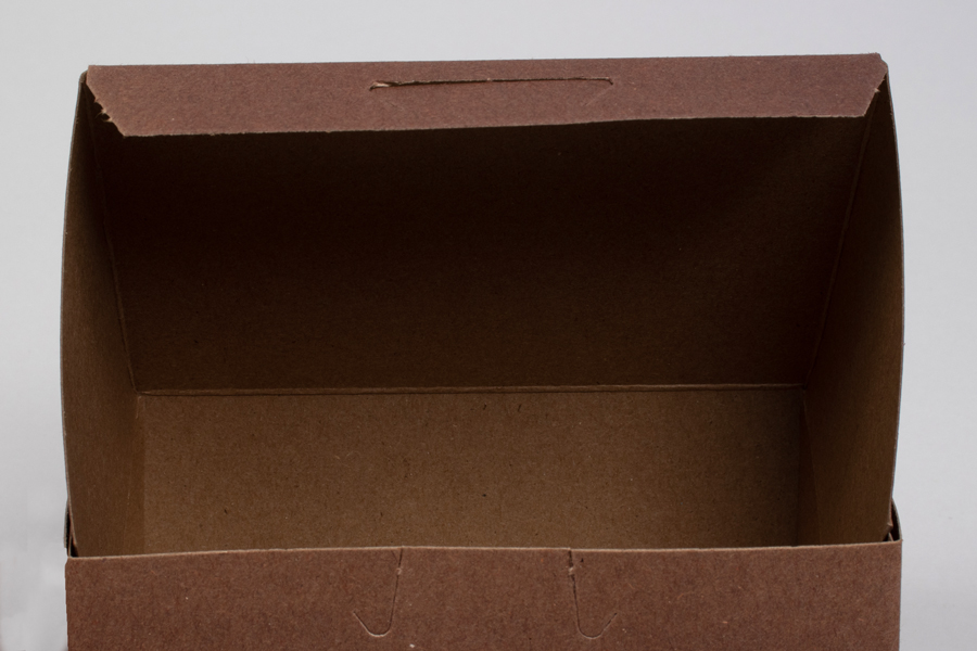 7 x 5 x 3 CHOCOLATE ONE-PIECE BAKERY BOXES