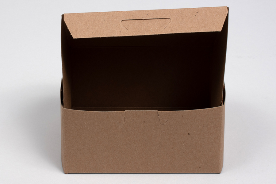 6 x 6 x 3 NATURAL KRAFT ONE-PIECE BAKERY BOXES