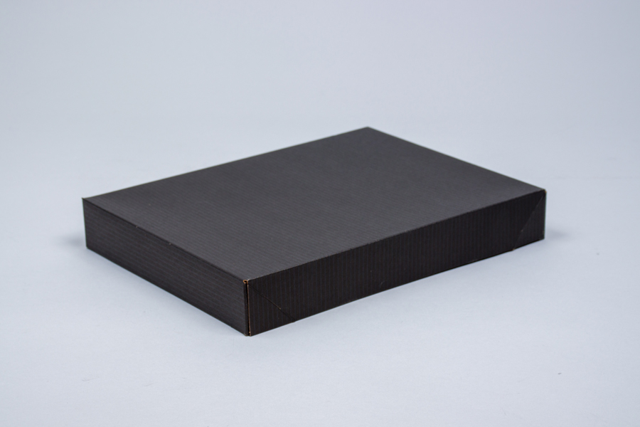 15 x 9.5 x 2 BLACK PINSTRIPE APPAREL BOX