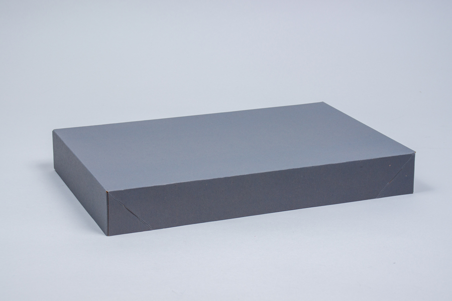17 x 11 x 2.5 SLATE GRAY APPAREL BOX