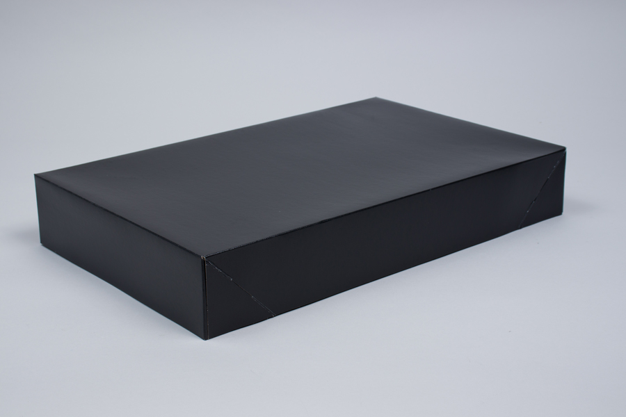 19 x 12 x 3 BLACK GLOSS APPAREL BOX