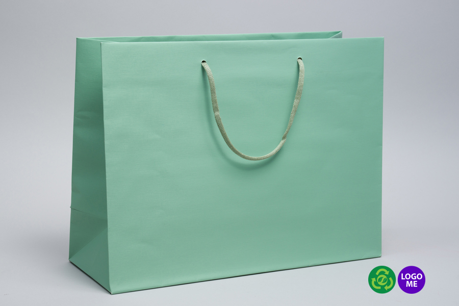 16 x 6 x 12 NILE GREEN EUROTOTE SHOPPING BAGS