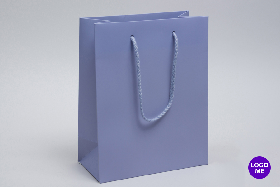 8 x 4 x 10 MATTE LAMINATED WISTERIA EUROTOTE SHOPPING BAGS