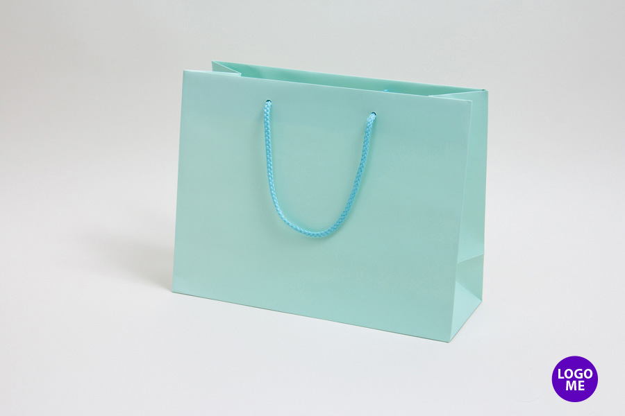 13 x 5 x 10 MATTE ROBINS EGG EUROTOTE SHOPPING BAGS ***LIMITED AVAILABILITY***