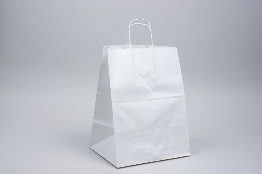 White Paper Shopping Bag Mockup