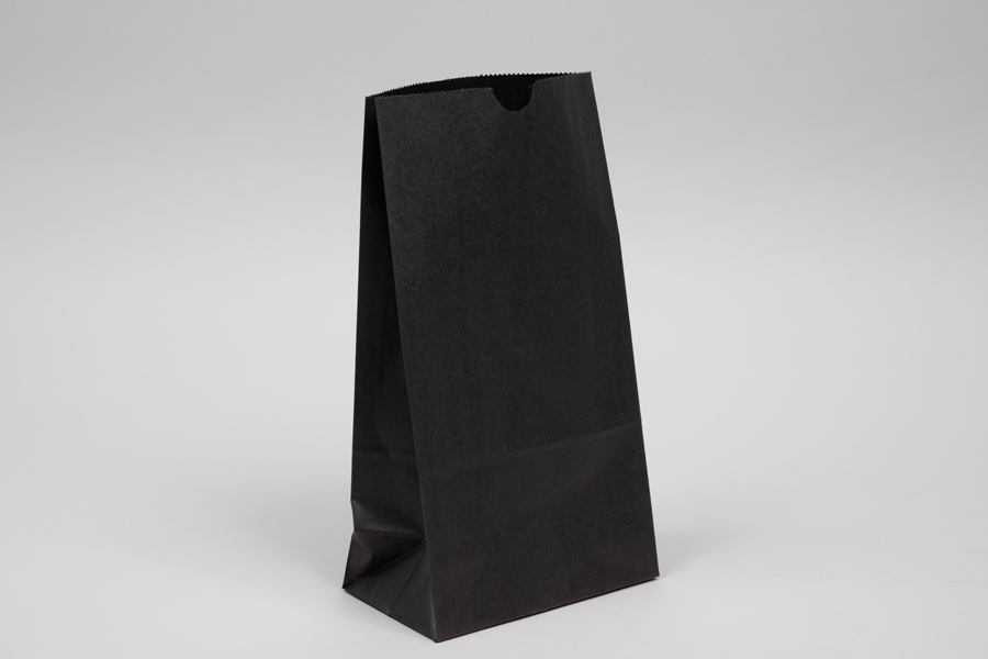 6# - 6 x 3-5/8 x 11-1/6 BLACK SOS PAPER BAGS