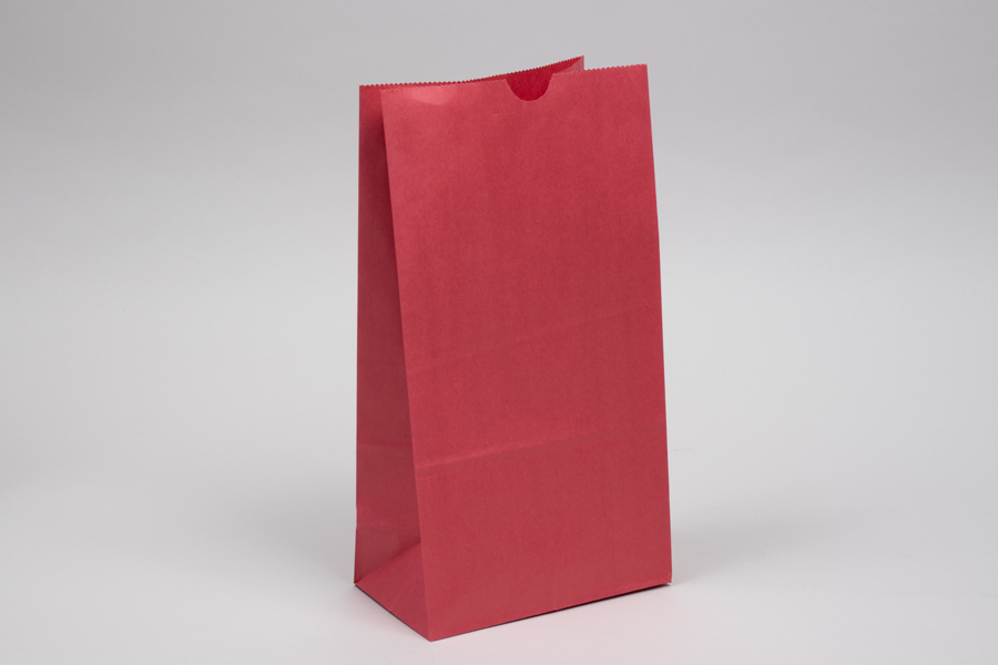 6# - 6 x 3-5/8 x 11-1/6 RED SOS PAPER BAGS