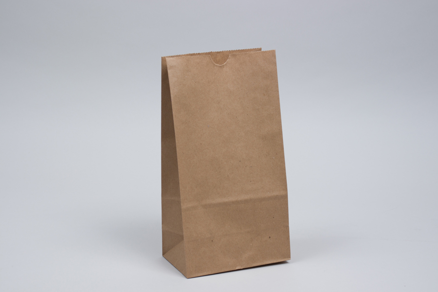 6# - 6 x 3-5/8 x 11-1/6 NATURAL KRAFT SOS PAPER BAGS