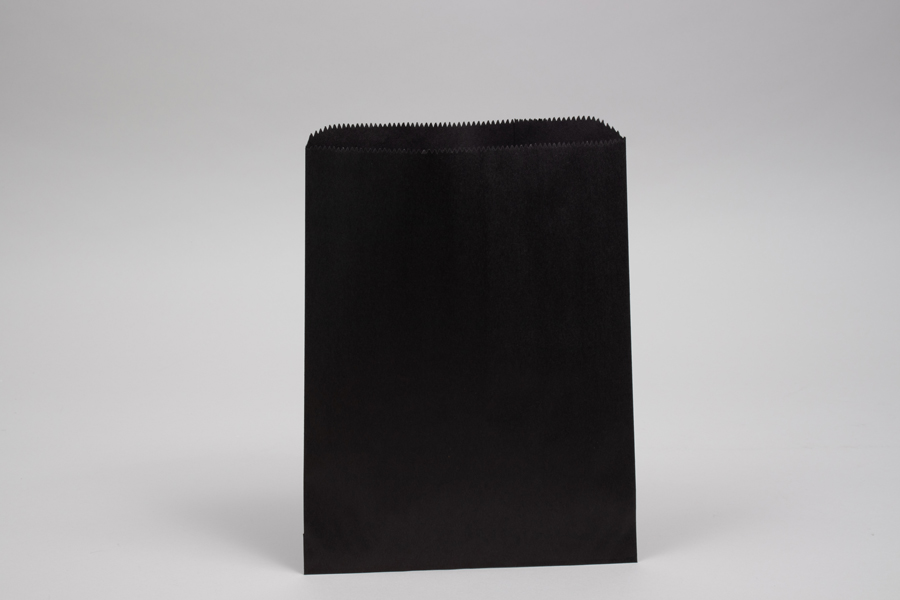 8.5 x 11 BLACK PAPER MERCHANDISE BAGS