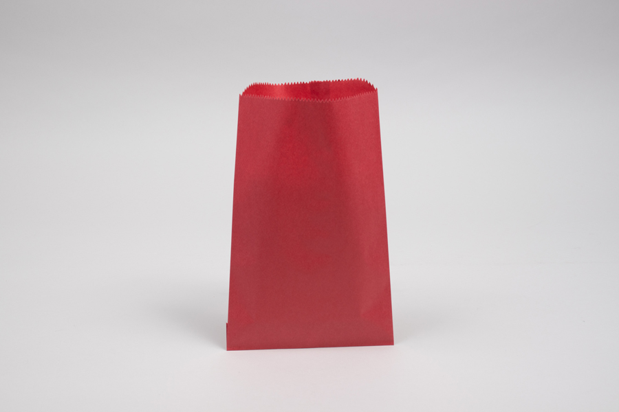 6.25 x 9.25 RED PAPER MERCHANDISE BAGS