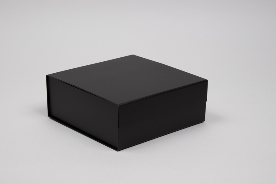 8 x 8 x 3-1/8 MATTE BLACK MAGNETIC LID GIFT BOXES