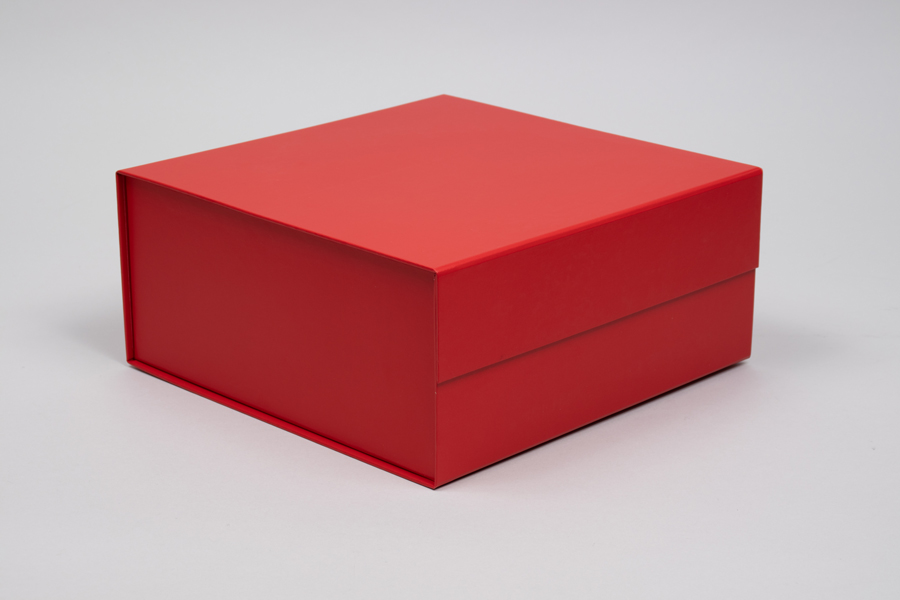 10 x 10 x 4-1/2 MATTE RED MAGNETIC LID GIFT BOXES