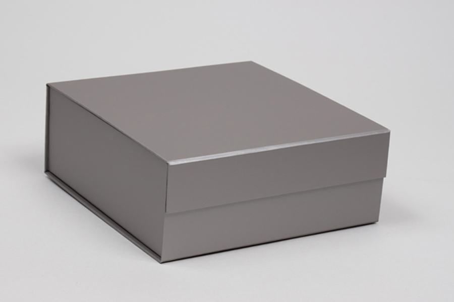 10 x 10 x 4-1/2 MATTE SILVER MAGNETIC LID GIFT BOXES