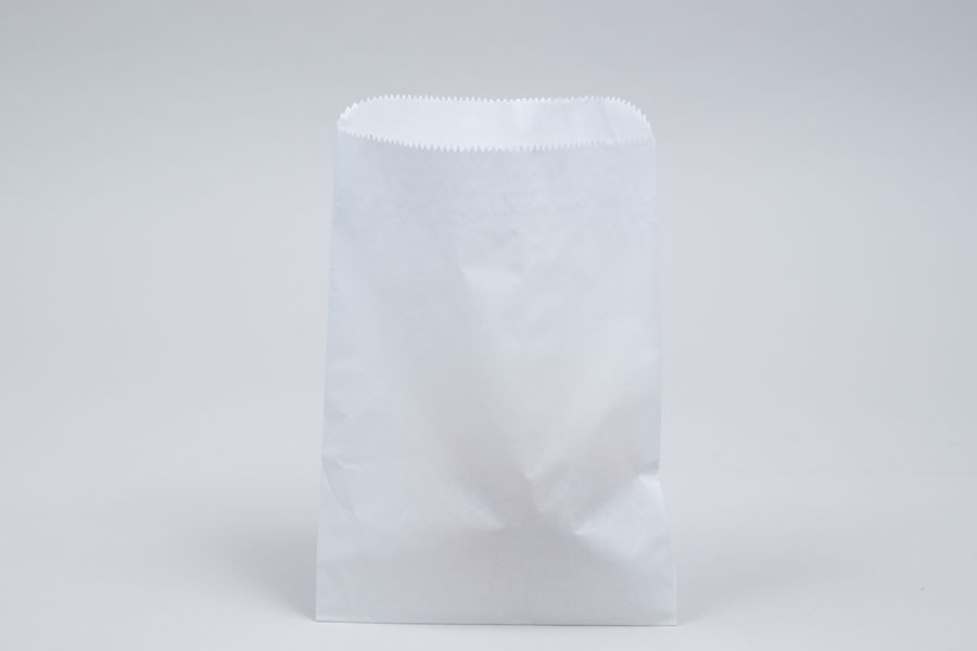 1# - 6-3/4 x 9-1/4 WHITE GLASSINE LINED GOURMET MERCHANDISE BAGS