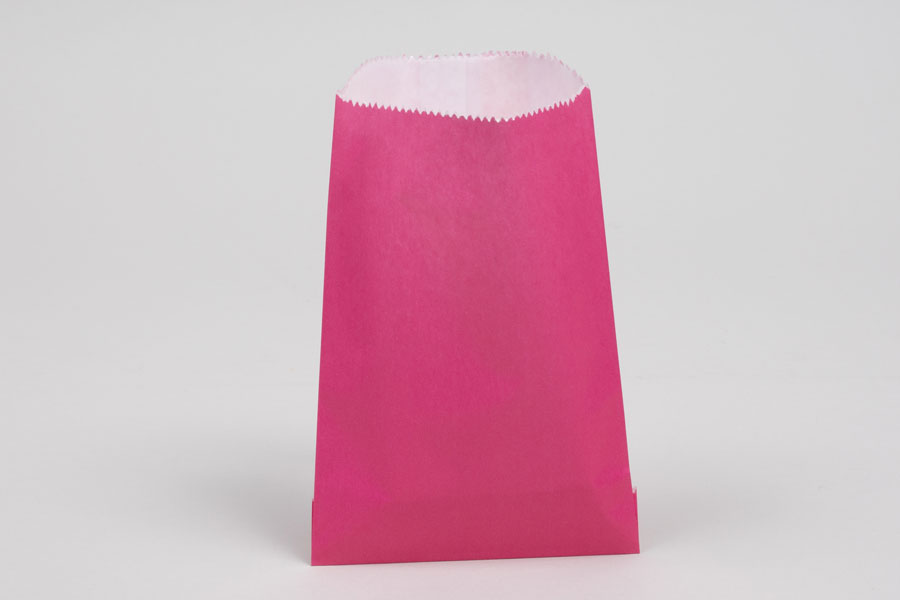 1/4# - 4-3/4 x 6-3/4 WILD ROSE GLASSINE LINED GOURMET MERCHANDISE BAGS