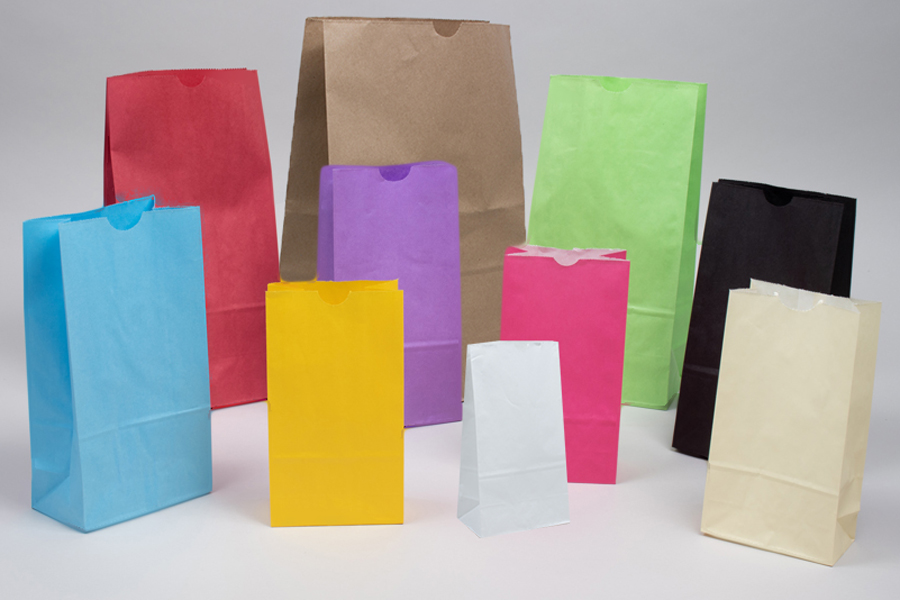 10LB Large White Paper Kraft Bags, Bakery Bags, Grocery Bag, Craft Bag –  EcoQuality Store