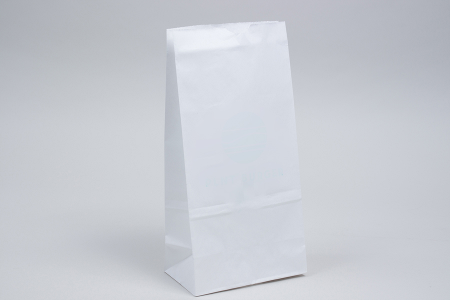 Duro 8 lb. White Paper Bag - 500/Bundle