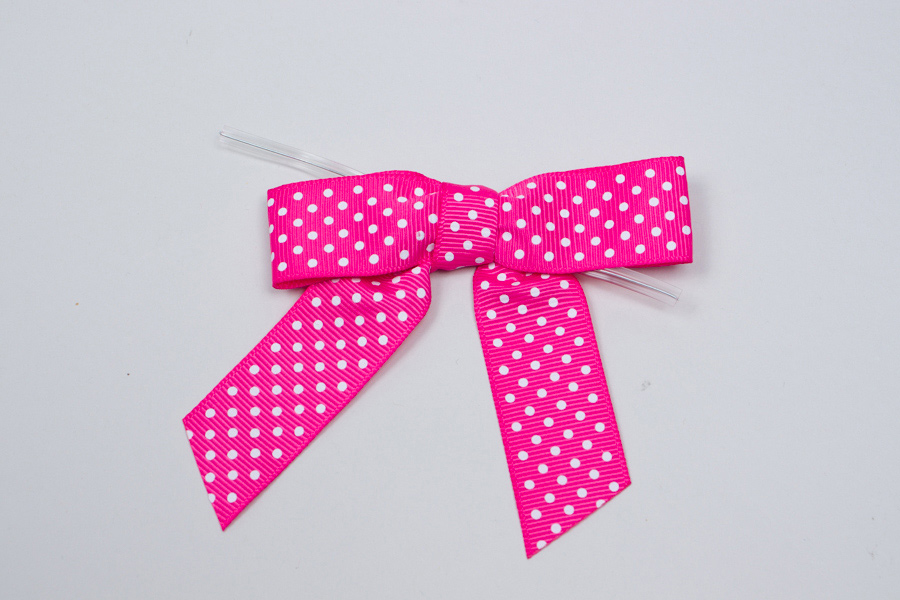 Hot Pink Basic Pre-Tied Bow Tie