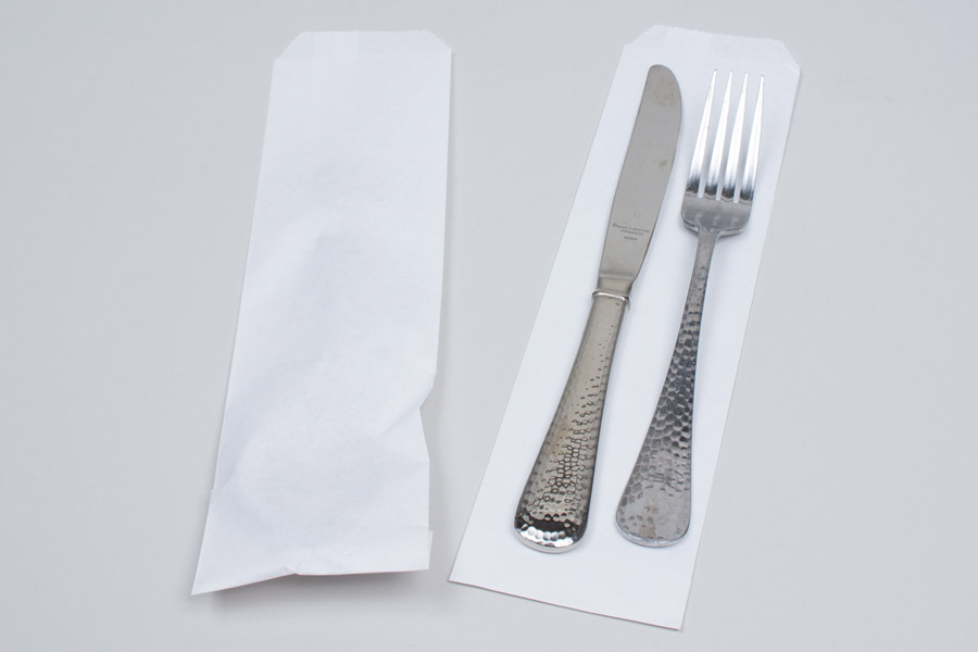 White, Silverware Bags 10d X 2 3/4w Royal Paper Products 300039 Togo 