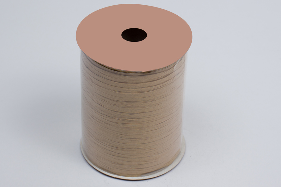 Matte Natural Kraft Paper Raffia Ribbon - 100yd Roll