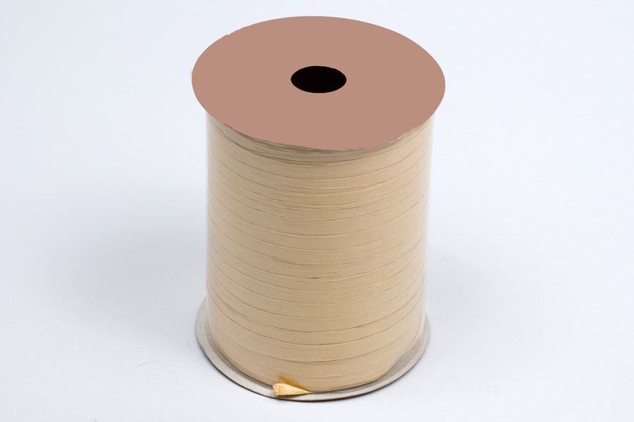 Matte Natural Kraft Paper Raffia Ribbon - 100yd Roll