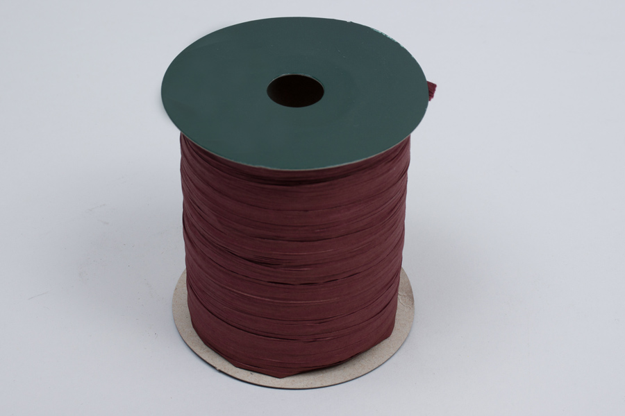 Matte Wine Paper Raffia Ribbon - 100yd Roll