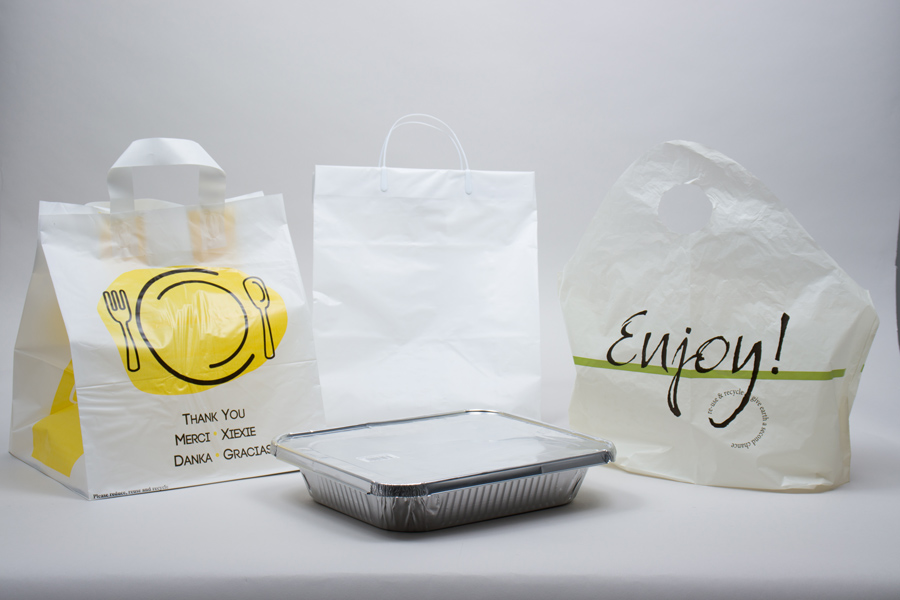 Plastic Takeout and Catering Bags