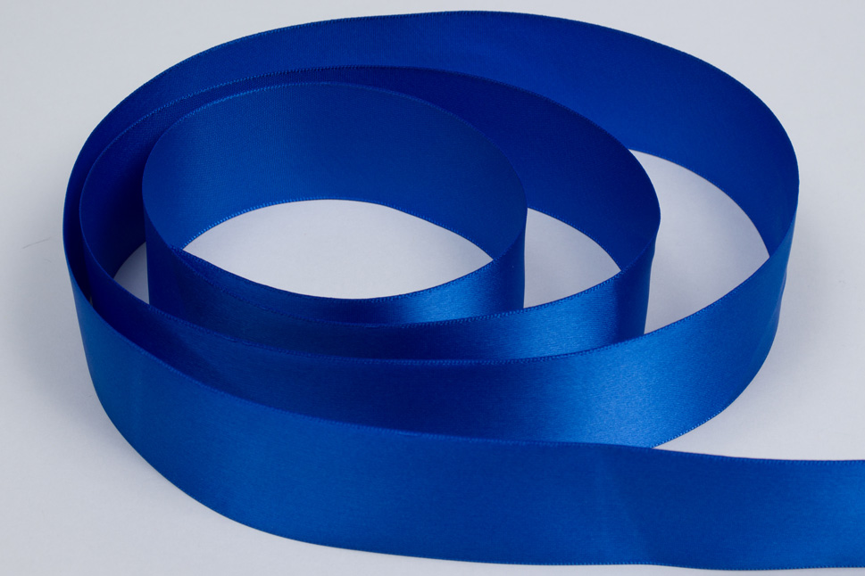 Royal Blue Double Faced Satin Ribbon, 7/8x100 Yards