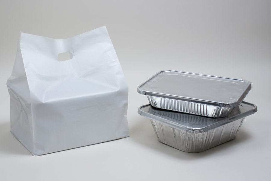 MC - Plastic Bags - Die-Cut Handled Plastic Take-out Bags