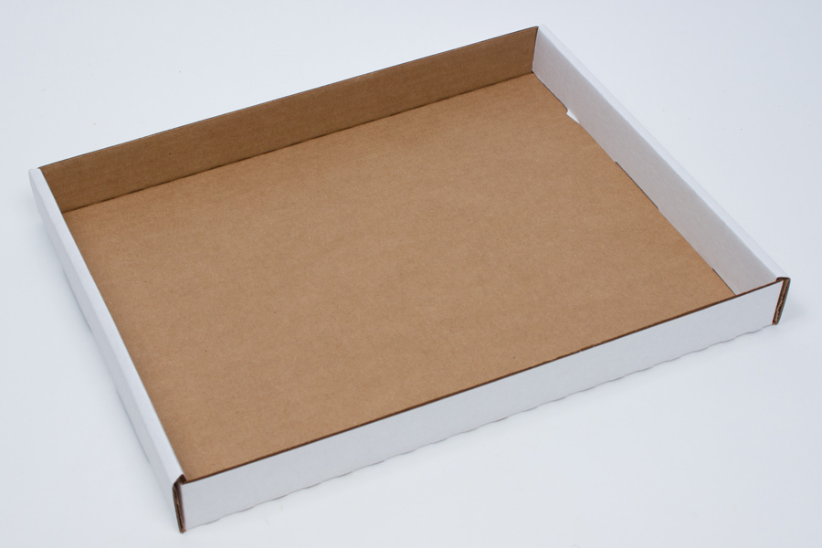 14-3/8 x 11-1/2 x 1-1/2 WHITE CATERING TRAY LID - HALF SHEET