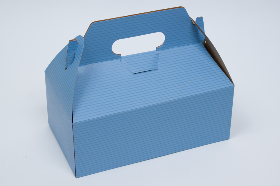 8-7/8 x 5 x 3-1/2 FRENCH BLUE GABLE BOX -  5LB