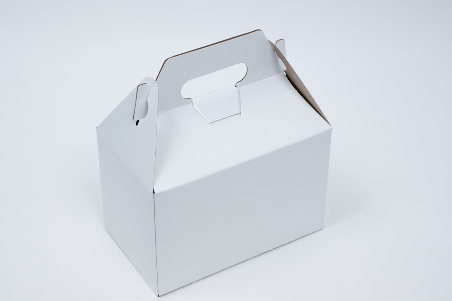 8-7/8 x 5 x 6-3/4 WHITE KRAFT GABLE BOX - 10 LB