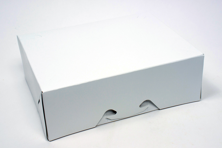 9-1/4 x 7-3/8 x 3-1/8 WHITE TAMPER EVIDENT CARRY OUT BOX