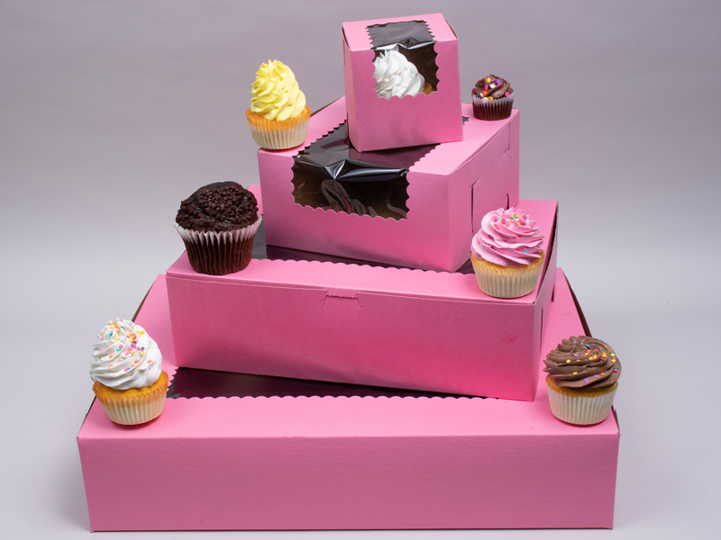 Kraft Window Box - Single Cupcake - 3 x 3 x 3 [WKRG345]